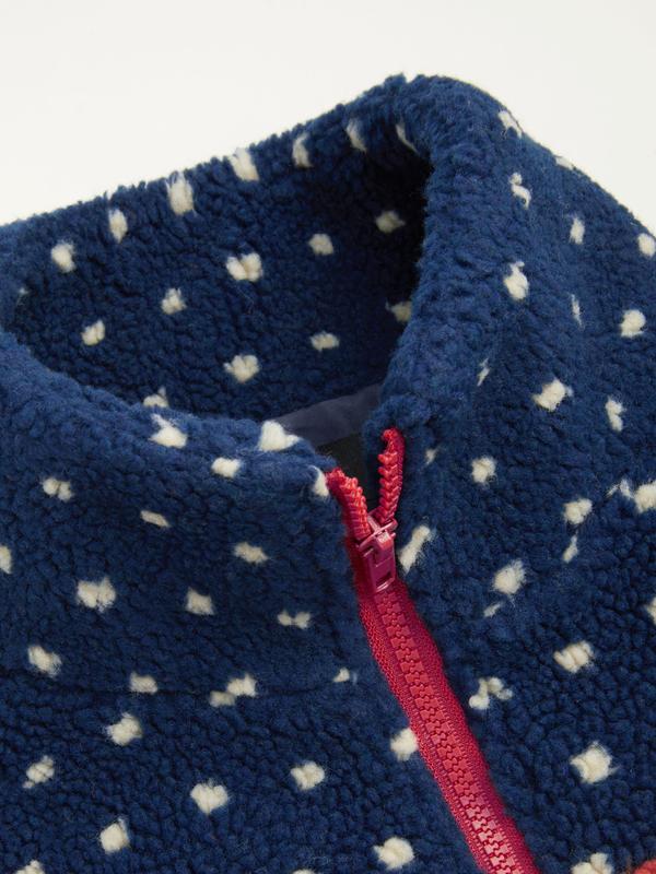 Christmas Fleece Collar Jacket