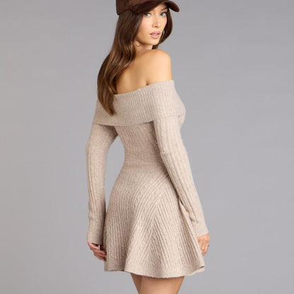 Lorie Cable-Knit Dress