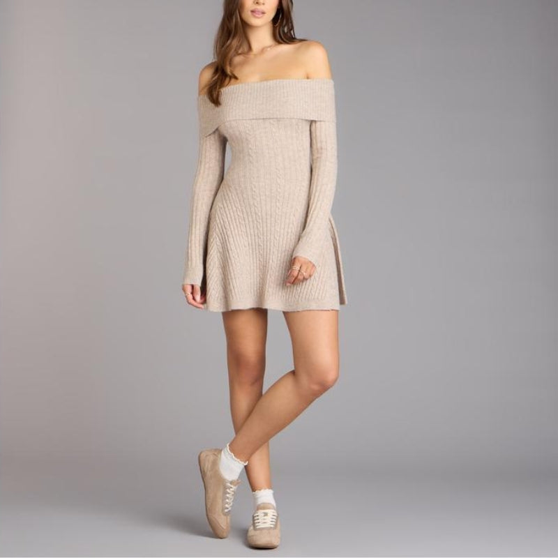 Lorie Cable-Knit Dress